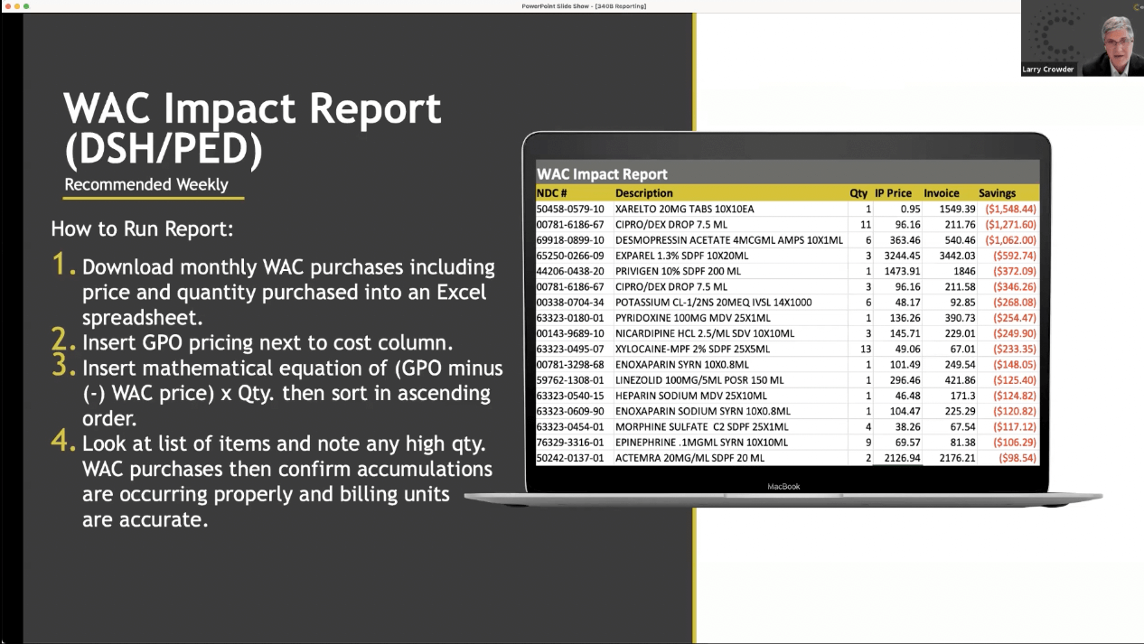 How to Run the WAC Impact Report (DSH_PED)